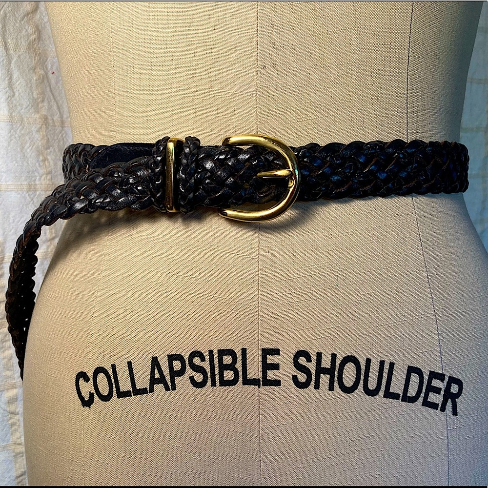 EUC Talbots Braided Leather Belt